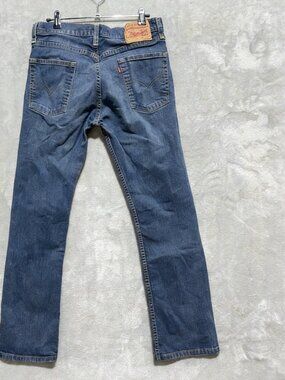 Levi’s 513 Slim Straight Jeans Men 30x30 Blue Denim Medium Wash Mid Rise Outdoor